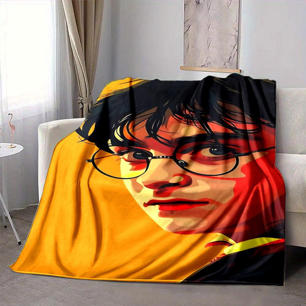 1 Stück Harry Potter Decke Leichte Flanell-Kuscheldecke für Sofa, Bett, Reisen, Camping, Wohnzimmer, Büro, Couch, Stuhl und Bett