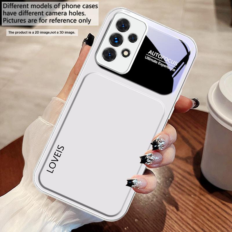 Purple blue combination For Samsung A73 72 71 A70 56 55 54 A53 52 51 50 42 A35 A34 33 32 31 26 25 24 23 22 30 glass phone case
