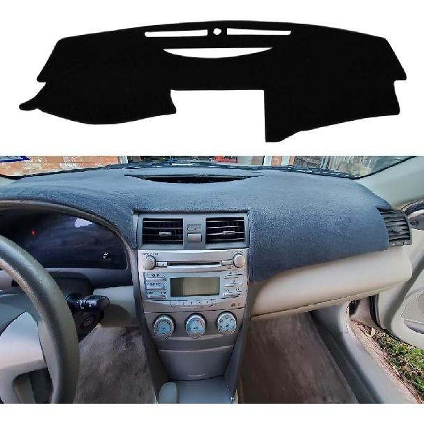 KEDAKEJI Black Dashboard Dash Board Cover Mat Carpet Compatible with 2007-2013 Chevrolet Silverado GMC Sierra