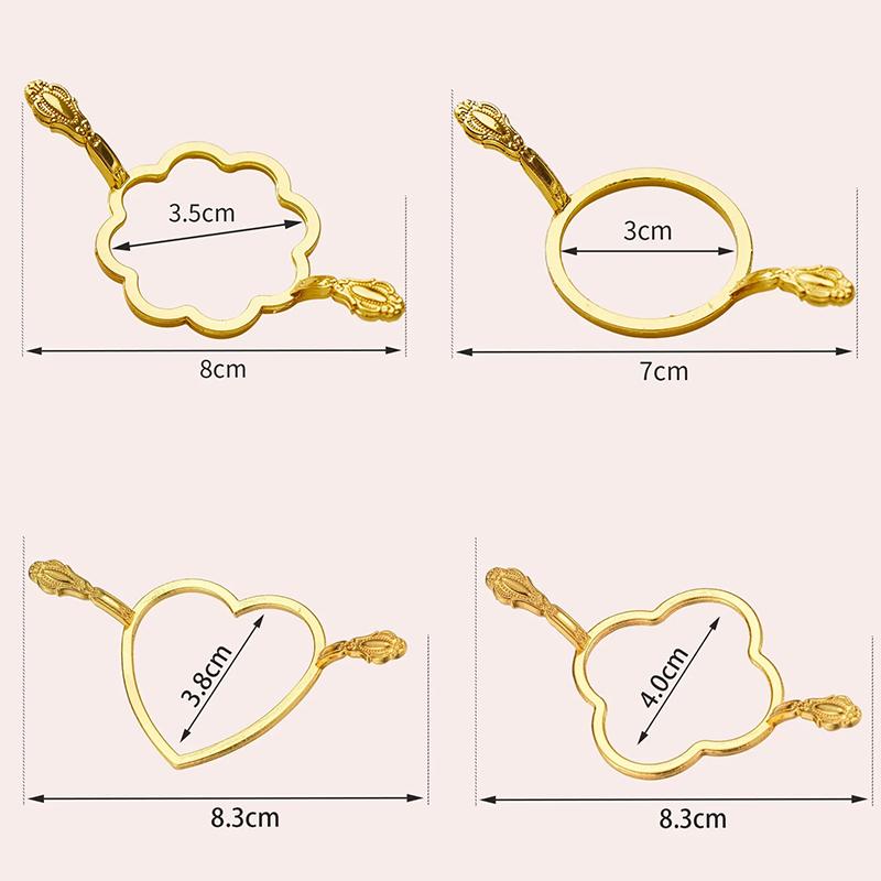 Metal Seal Wax Molds Holder Flower Round Fix for Wedding Invitations Cards Packaging Shape Sealer Wax Stamp and Die Sets SB042