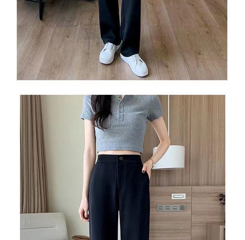 Damen Frühling/Herbst Gerade Bein Weites Bein Lässig Slim-Fit Bodenlang Hose (Spielraum: Keine Rückgabe/Umtausch)