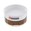 Non-Slip Double Spice Tray Round Rotatable Seasoning Holder 360° Rotating Storage Tray  for Home