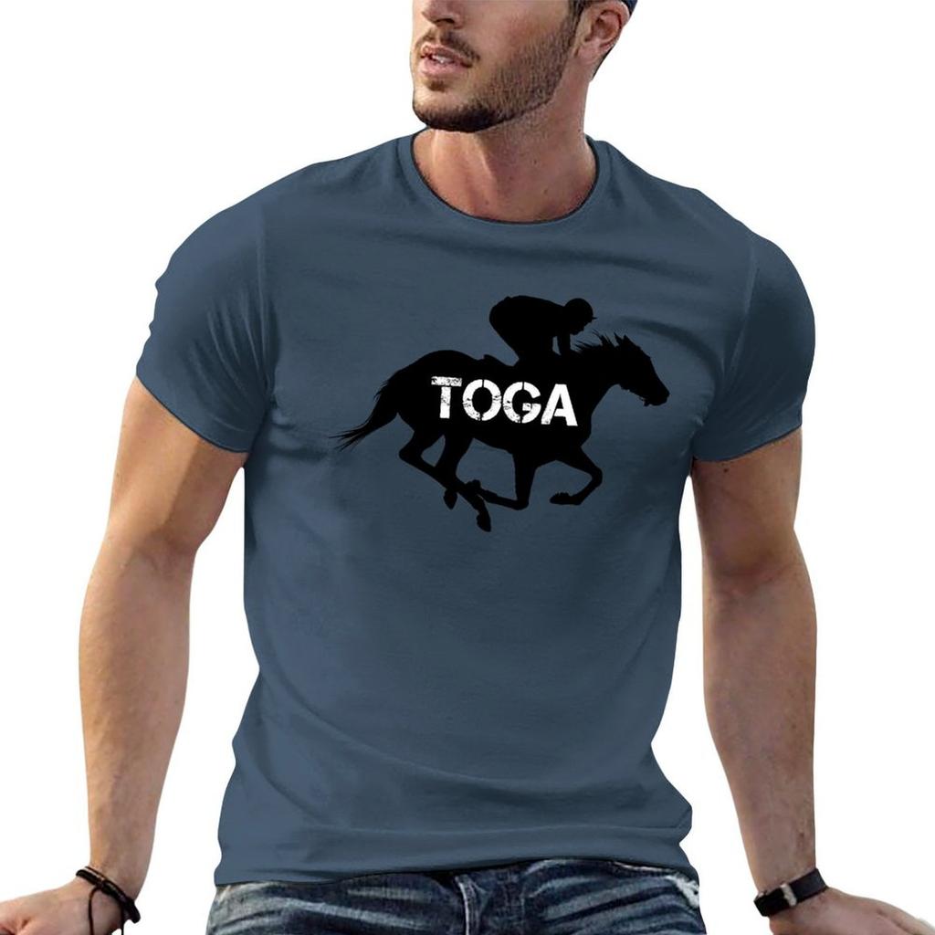 Toga Horse Jockey Saratoga Springs New York Tshirt T Shirt Unisex 100 Cotton Luxury Brand Anime T Shirts Oversize Tshirt