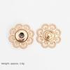 10 Sets Vielseitige Blume Druckknöpfe 21mm Schwarz/Gold/Silber DIY Bastelknöpfe Vintage Metall Druckknöpfe