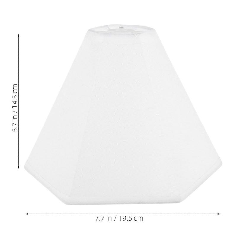 Lampshade Easy Assembly Lampshade for Table Lamps White Fabric Cover