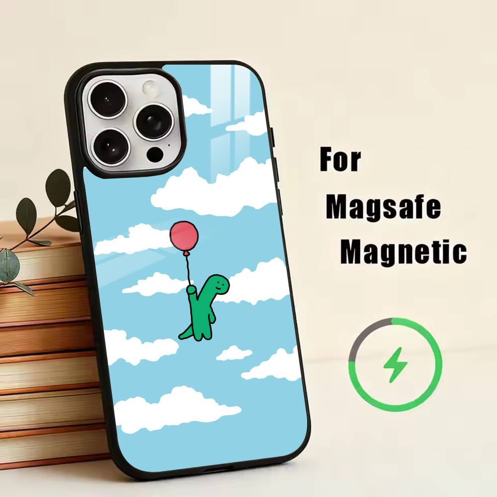 Cute J-Jog-uman-s Dinosaurs Phone Case For iPhone17,16,15,14,13,12,11 Plus,Pro Magnetic with Magsafe Wireless Charging