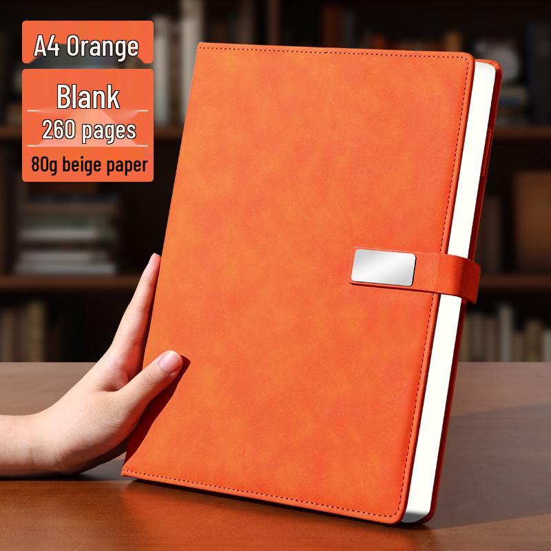 A4 Premium Leather Notebook for Business, Office, or Study - Customizable with Logo