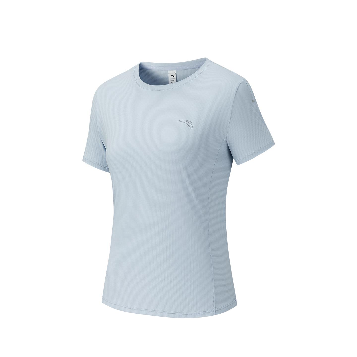 

Anta Short Sleeve Knitted T-Shirt Summer 2026 Women tops Dream-Shadow-Blue 962625105-4 XS