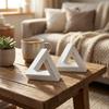 Minimal White Impossible Triangle Ornament Triangle Optical Paradox Craft Decor  Novelty Gift