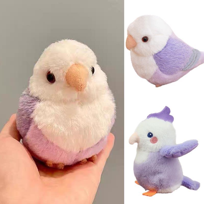 Lovely Bird High Fidelity Parrot Peony Parrot Plushie Budgerigar Budgie Plush Toys Lifelike Animals Simulation Stuffed Doll Toy