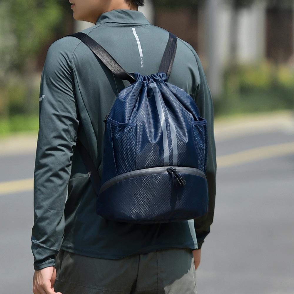 Durable Sports Backpack: Tennis/Basketball Bag with Shoe Compartment & Wet/Dry Separation