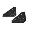 Shower Corner Shelf Triangle Matte Black Finish Acrylic Wall Mounted Coner Floating Shelf for Bathroom Kitchen