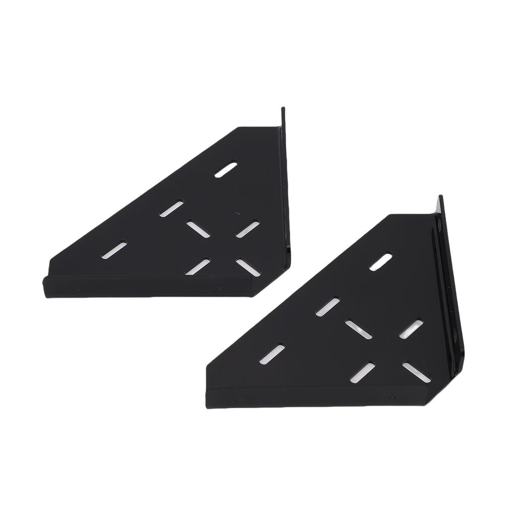 Shower Corner Shelf Triangle Matte Black Finish Acrylic Wall Mounted Coner Floating Shelf for Bathroom Kitchen