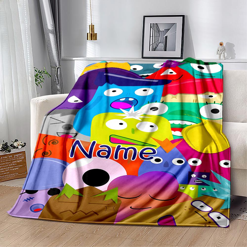 Colorful Creatures Collage Blanket Soft Warm Cozy Suitable for Office Chair Couch Picnics for All Occasions Warmthful Decor