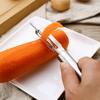 Stainless Steel Cucumber Peeler Double-Edged Food Peeler Hangable Kitchen Gadget Manual Fruit Peeling Tool Multi-Function Planer