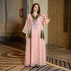 Dubai Sequin Embellished Jalabiya - Eid Muslim Women's Long Robe