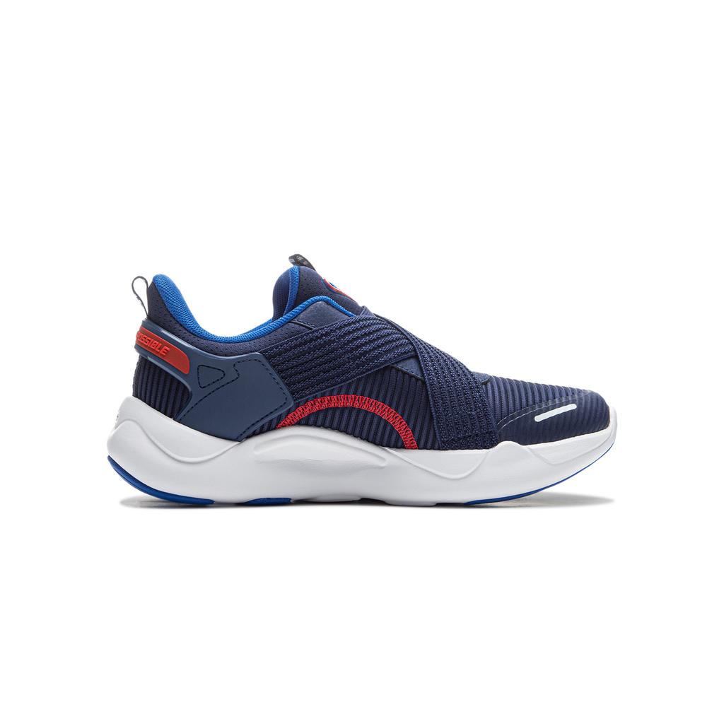 Li Ning Comfortable Versatile Fashion Shock Absorption Rebound Low-Top Casual Shoes Kids sneaker Blue YKCU128-11