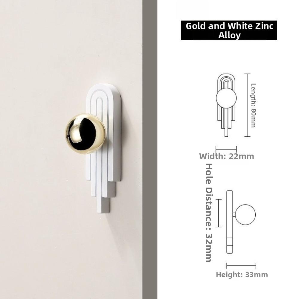 New Light Luxury Wardrobe Cabinet Handle Gold Modern Drawer Handle French Style Minimalist Bedside Table Handle