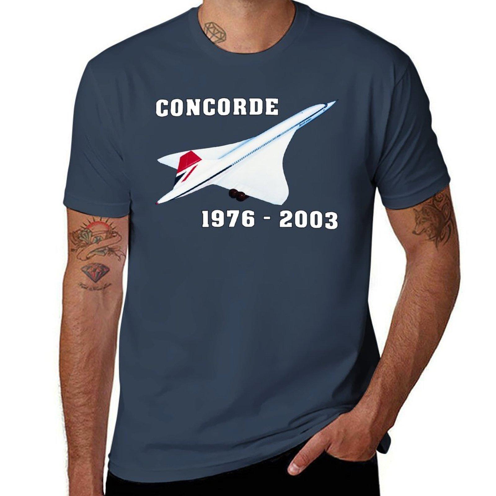 Concorde airplane TShirt Festival Short Sleeve TShirt S