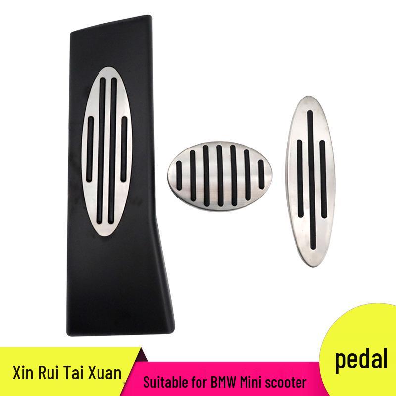 

Mini Car Anti-Slip Throttle Brake Rest Pedal Set Aluminum Alloy + Hard Rubber