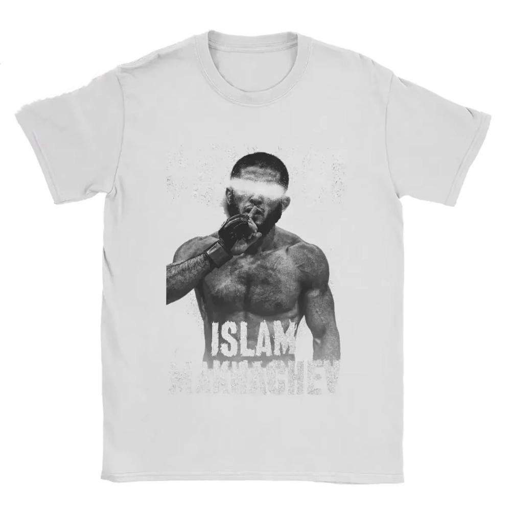 Summer 100% pure cotton men's T-shirt, Islamic Makhachev, Russian boxer short-sleeved T-shirt, casual top
