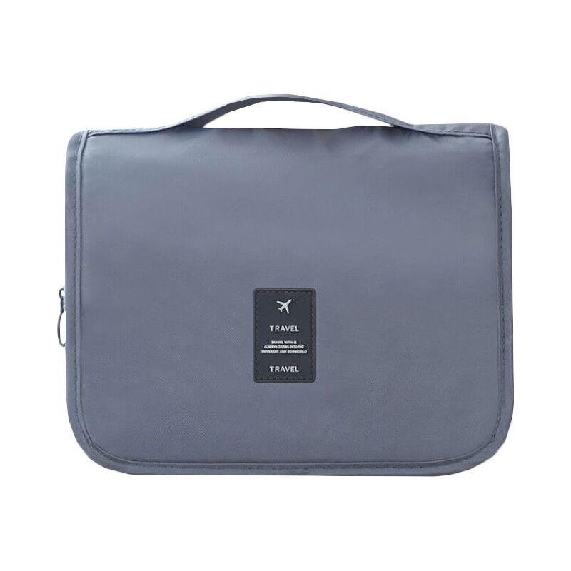 Расширяемая сумка-органайзер для макияжа, прочная, водонепроницаемая, дорожная Gray