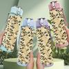 1PC Dry Grass Plant Print 750ml Color Plastic Sports Water Bottle Leakproof Flip Straw Lid Suitable for Sports Office Home Use