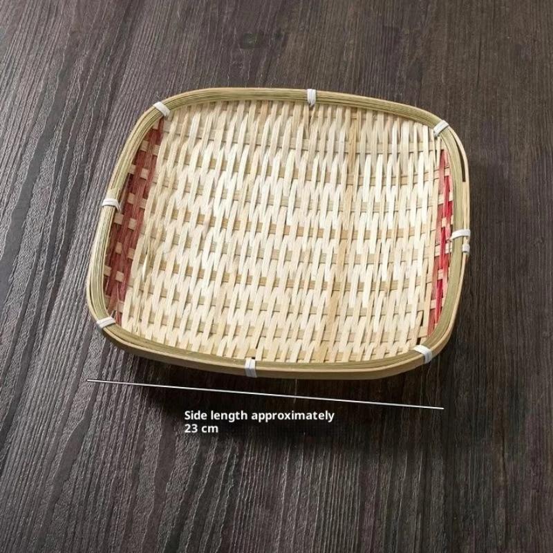 Bamboo Woven Pastry Trays, Small Baskets, Tea And Fruit Baskets, Traditional Chinese Handmade Baskets