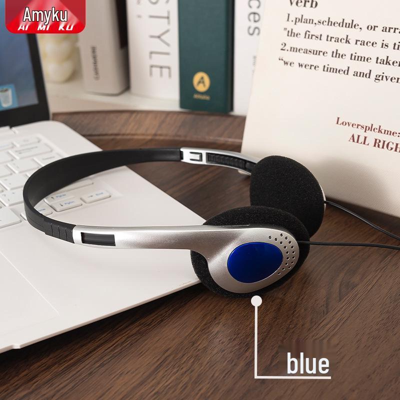 Retro Over-Ear Wired Headphones for Desktops and Tablets - Ideal for Students