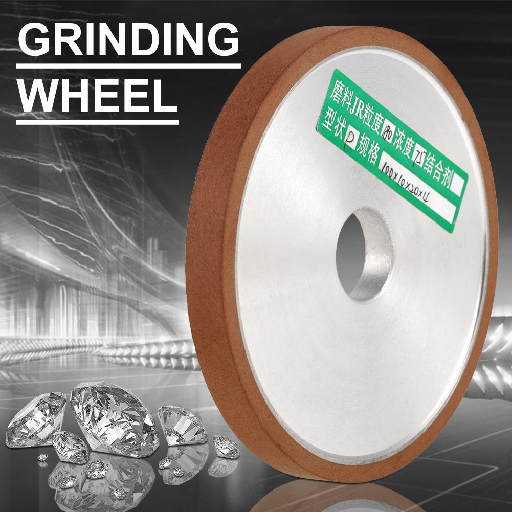 1Pcs 100*20*10mm Diamond Resin Grinding Wheel Disc for Cutter Grinder Polishing Grit 180
