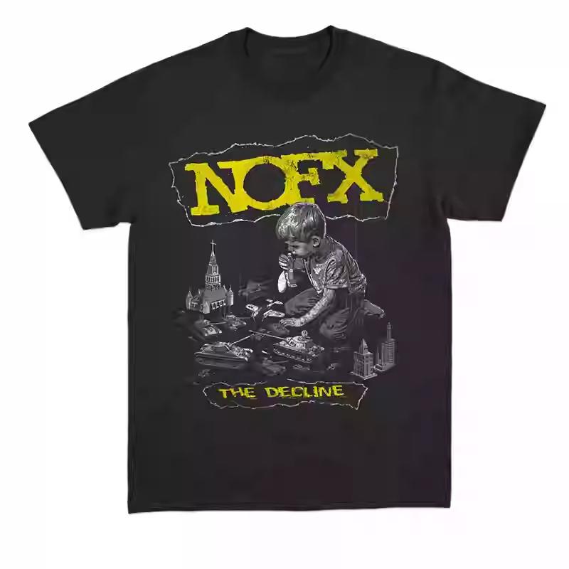 2026 New NOFX Punk Band Album Rock Red Shark Rabbit American Loose Unisex ShortSleeve TShirt