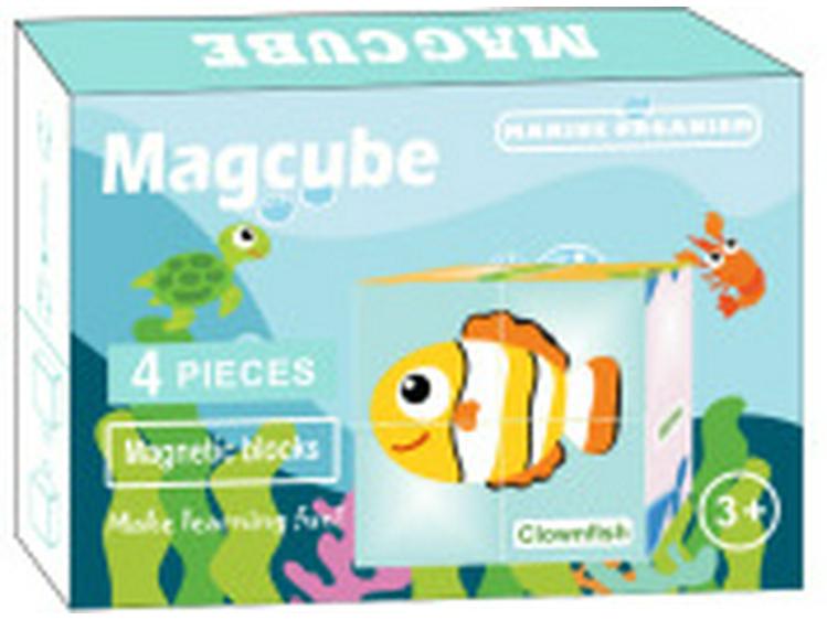 

Креативный магнитный набор строительных блоков «Магический куб» для детей - Развивающая и веселая игрушка, подарочная коробка