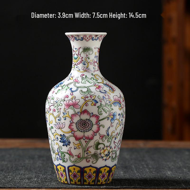Antique Blue and White Chinese Porcelain Vase - European & American Handicraft for Flower Arrangements