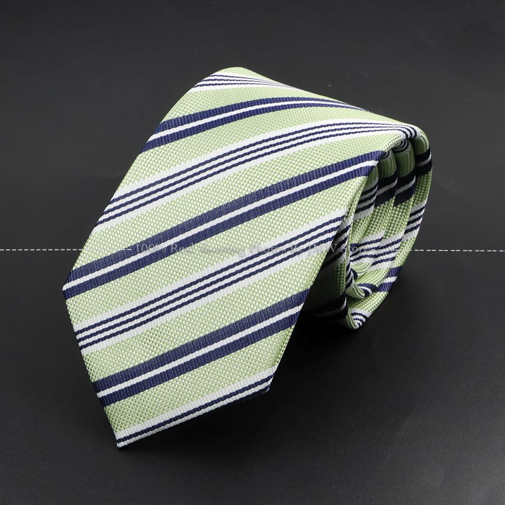 New Men s Tie Classic Stripe Jacquard Red Sage Green Brown Pink Necktie Daily Wear Cravat Wedding Party Dress Accessories Gift