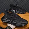 Men's Casual Sneakers 2025 Summer Black Men Sneakers Fashion Mesh Thick Sole Basic Breathable Wear-resistant Running Shoes Man