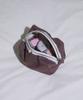 Lemasque Fabric Square Pouch Striped Brown L