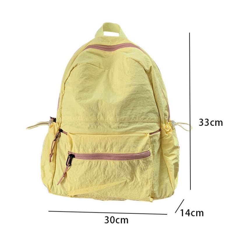 Korean Version of Fresh Girl Simple Schoolbag Backpack Casual Light and Versatile Commuting