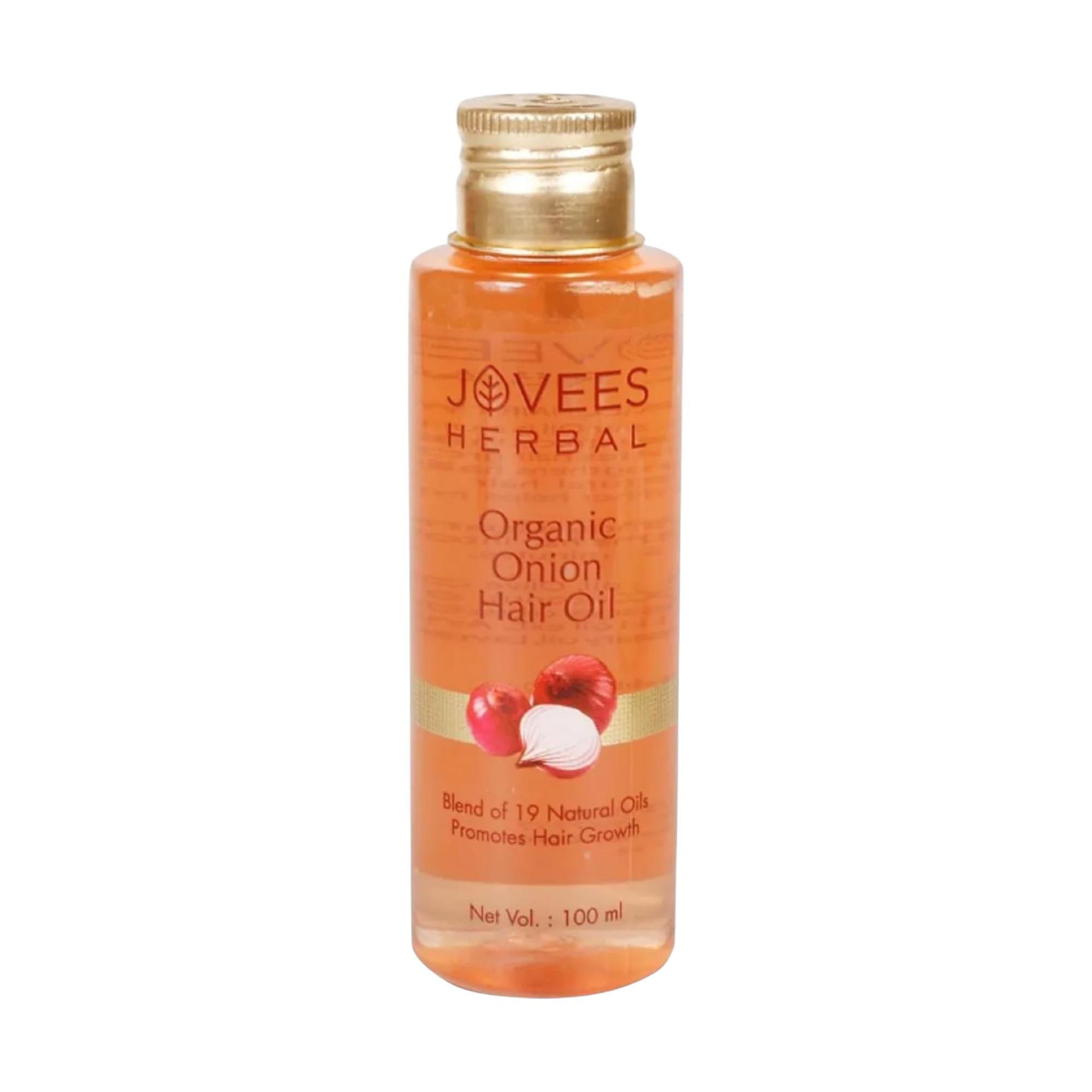 

Jovees Herbal Organic Onion Hair Oil 100ML Pack Hair Fall Control Hair Growth Nourishing Oil