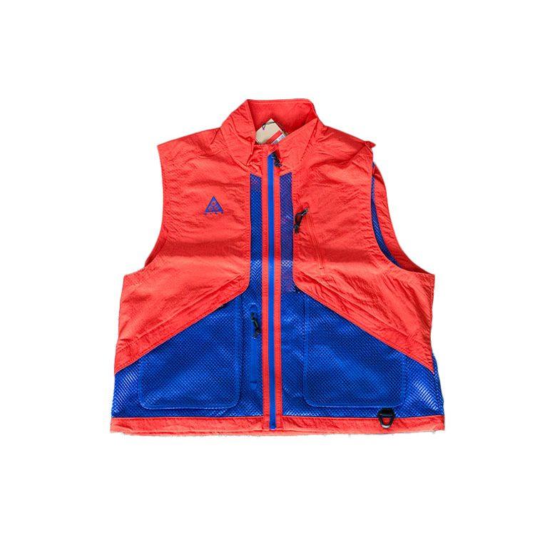 Nike ACG Vests Men's Orange Blue Stand Collar Moderate Other BQ7290-607