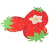 Red Happy Birthday Banner Birthday Party Decor Celebration Banners Strawberry Banners  Home Indoor