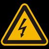 Waarschuwing Elektrische Schok Vloersticker