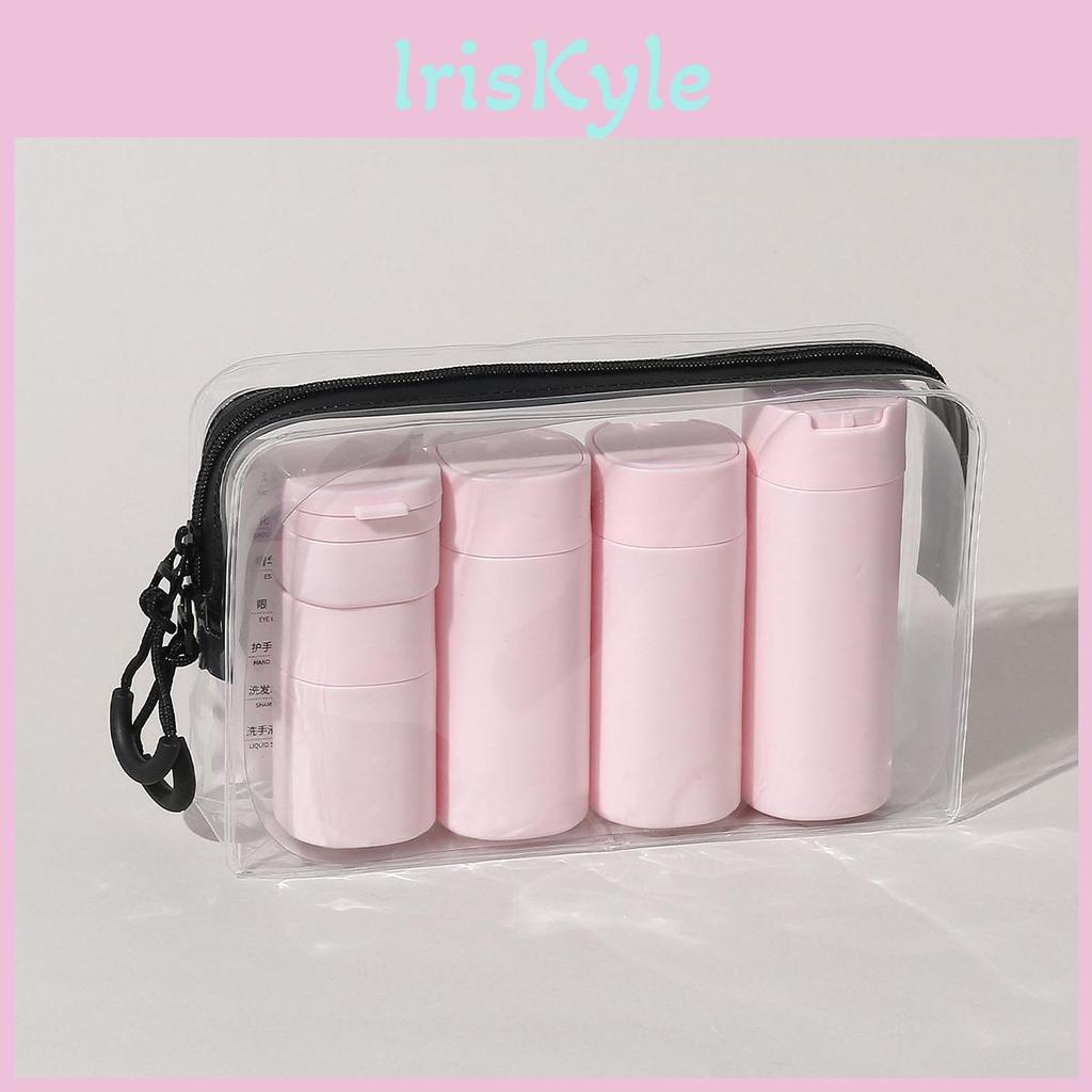 5pcs Multiple Portable Colors Soft Touch Cream Travel Dispenser Bottles Set For Lotion Cleanser Shampoo