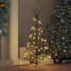 Christmas Decoration with Stand Black 90 cm Steel