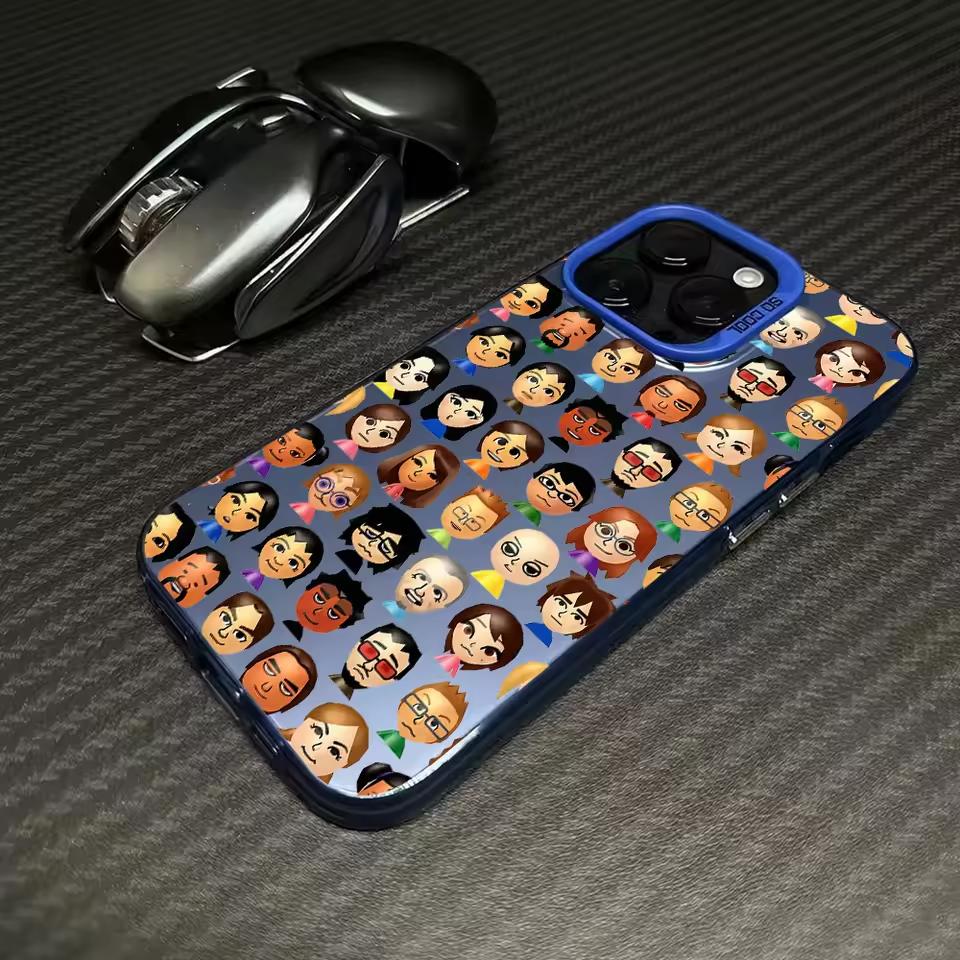 Full Screen Character Personalized Cute Phone Case for iPhone 17 AIR 16E 15 14 13 12 11 PRO MAX MINI XSMAX XR 7 8 PLUS Y2K Cover