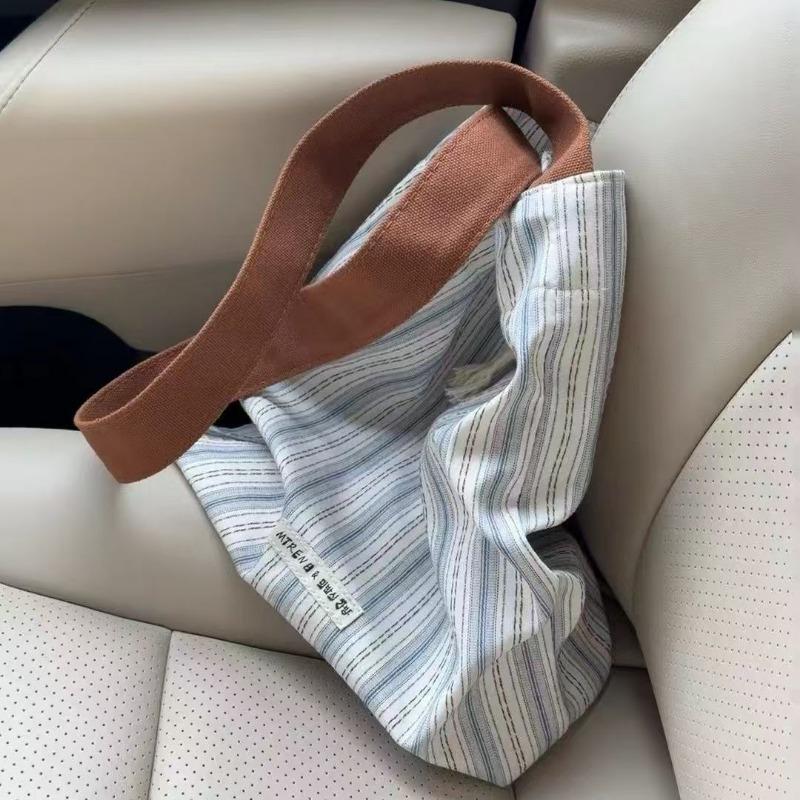 2025 New Premium Hundred Stripes Large Capacity Tote Bag