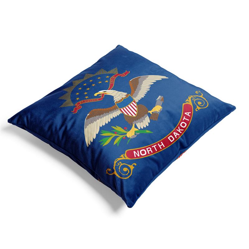 Aertemisi 18'' X 18'' North Dakota Square Throw Pillow Cushion Covers Cases Pillowcases For Sofa 45Cm X 45Cm