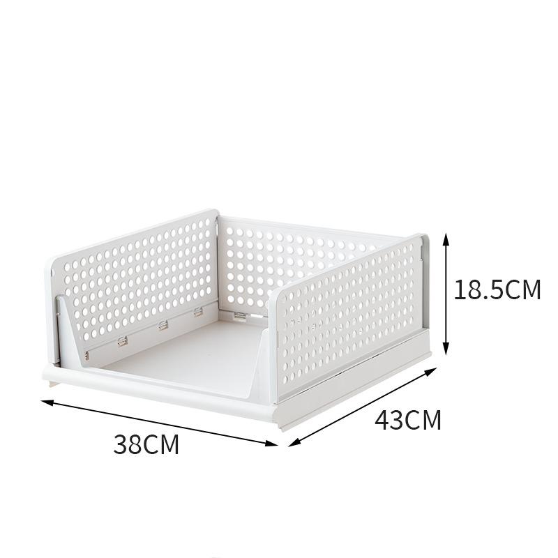 Multi-Model Plastic Clothing Folder: Drawer-Type Layered Storage Organizer with Built-in Shelf for Wardrobes