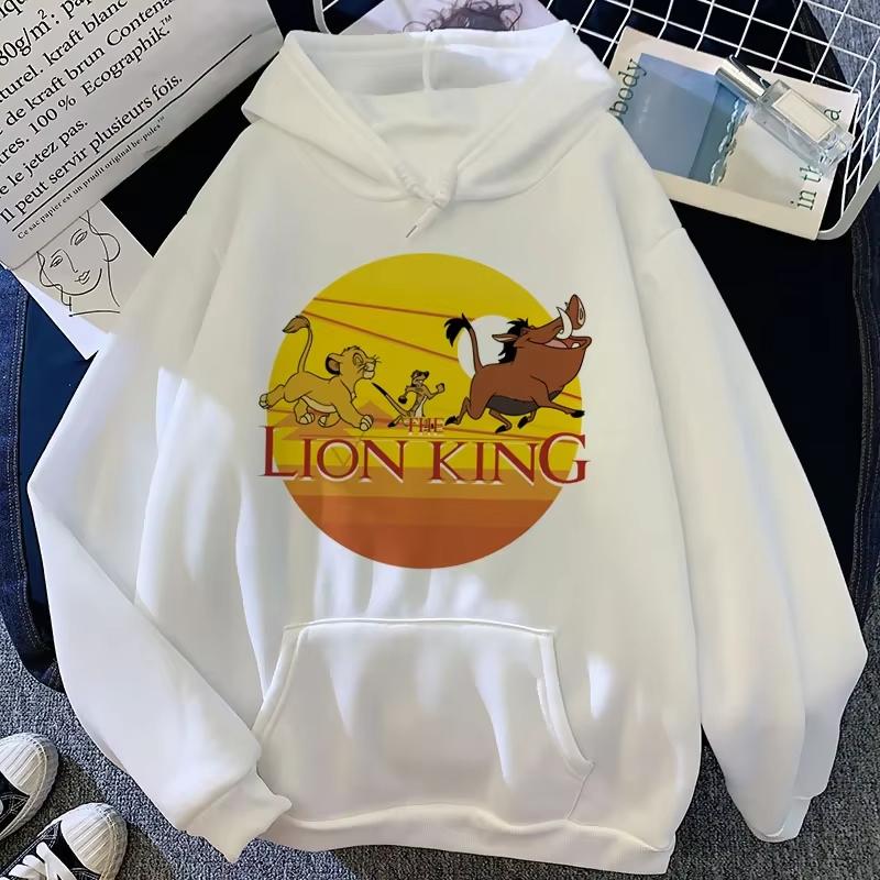Hakuna Matata Funny Cartoon Simba Cute Anime Hoodie Women Harajuku Lion King Kawaii Manga Sweatshirt Graphic Hoodie Men