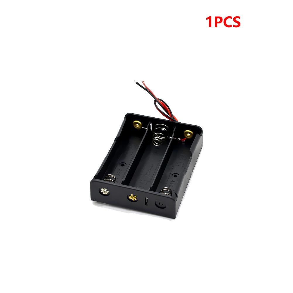 10/5/1PCS 1 2 3 4 Slot 18650 Battery Holder Power Bank with Wire Lead Plastic Battery Storage Box Case for 18650 3.7V Battery