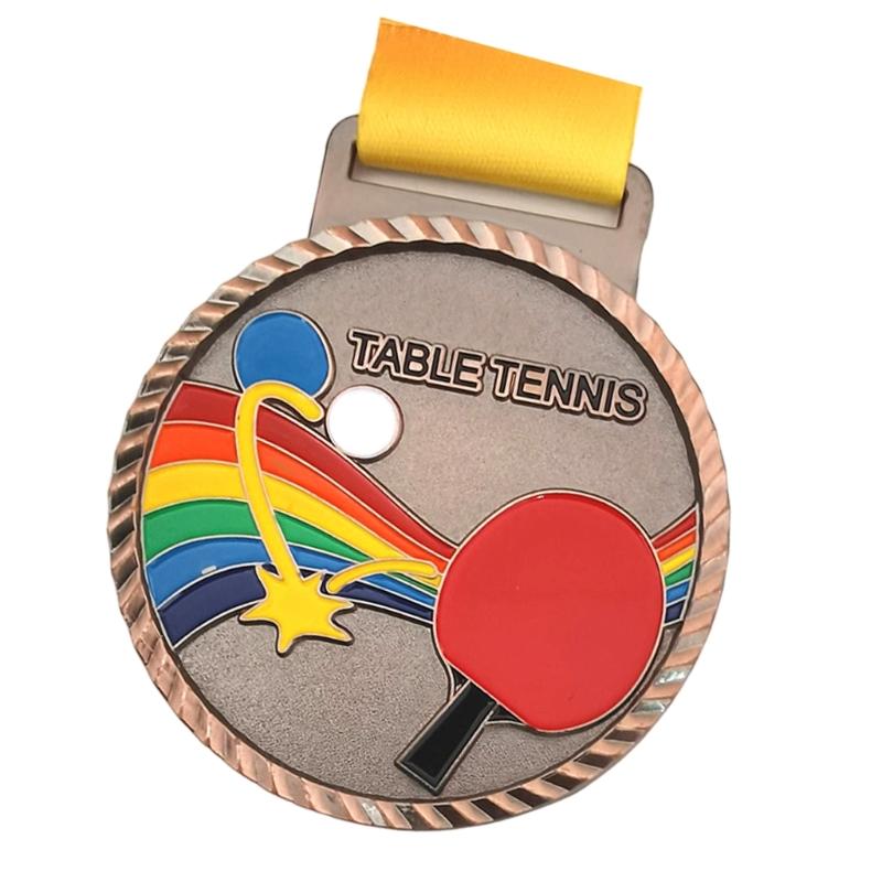 Metal Medals Sports Competition Medals School Prize Sport Award Medals Award Medals with Ribbon for Competition Sports